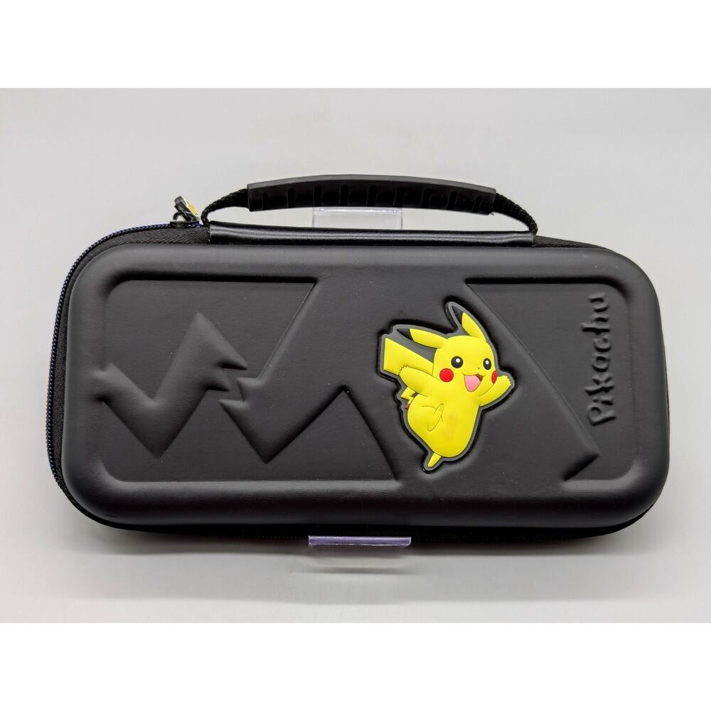 Pikachu Pokemon Nintendo Switch Portable Travel Black Hard Shell Carrying Case